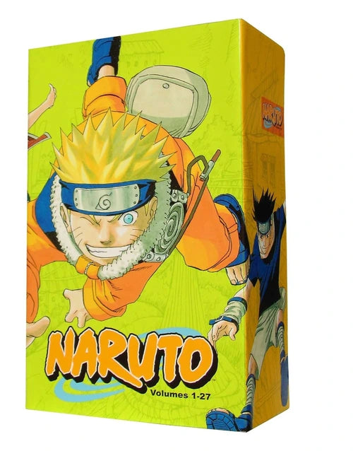 Naruto Box Set 1: Volumes 1–27 comics by onlinebookdeals, featuring manga pages and colorful cover art from the popular anime series.