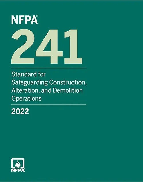 NFPA 241 standard book cover for safeguarding construction, alteration, and demolition operations, 2022 edition, onlinebookdeals.