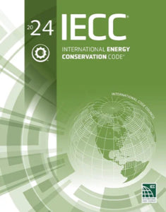 International Existing Building Code 1st Edition by ICC, book cover featuring technical illustrations and text on building regulations.