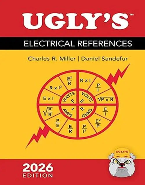 NFPA electrical reference book titled Ugly’s Electrical References, 2026 Edition, showing cover with title and edition details.
