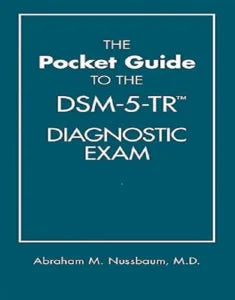 Pocket Guide to the DSM-5-TR DSM manual by onlinebookdeals, compact mental health diagnostic reference book with detailed pages