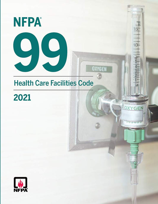 NFPA 99 Health Care Facilities Code 2021 Edition book, NFPA standards for healthcare safety and compliance.