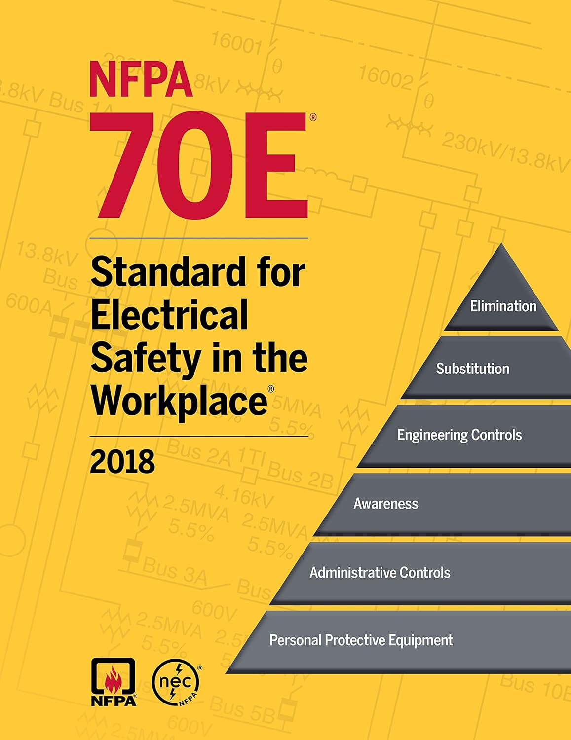 NFPA 70E Standard for Electrical Safety in the Workplace 2018 book by onlinebookdeals with cover image.