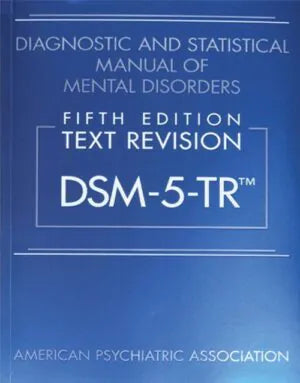 DSM 5 TR diagnostic manual by onlinebookdeals, showing the front cover with book title and edition details.