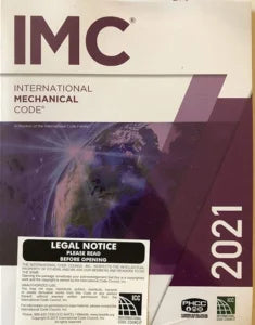 International Mechanical Code 2021 ICC first edition book cover, showing the title and ISBN 978-1609839642.