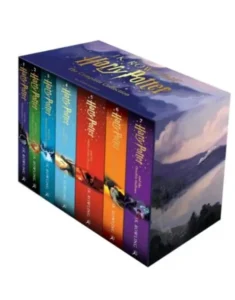 Complete Harry Potter comic book box set by onlinebookdeals featuring colorful covers and illustrations from the full series.