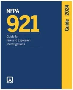 NFPA 921 Guide for Fire and Explosion Investigations 2024 edition cover