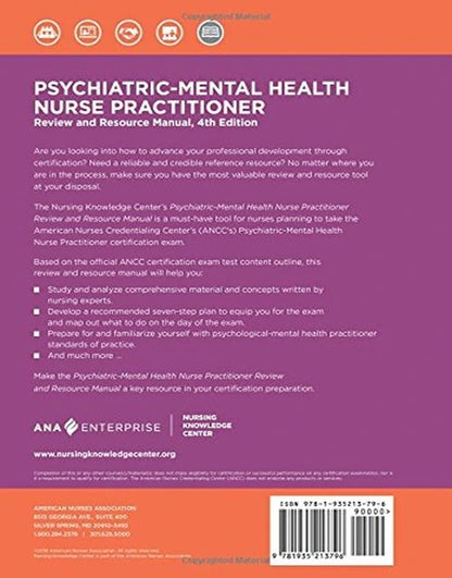 Psychiatric-Mental Health Nurse Practitioner 4th Edition, Review and Resource Manual